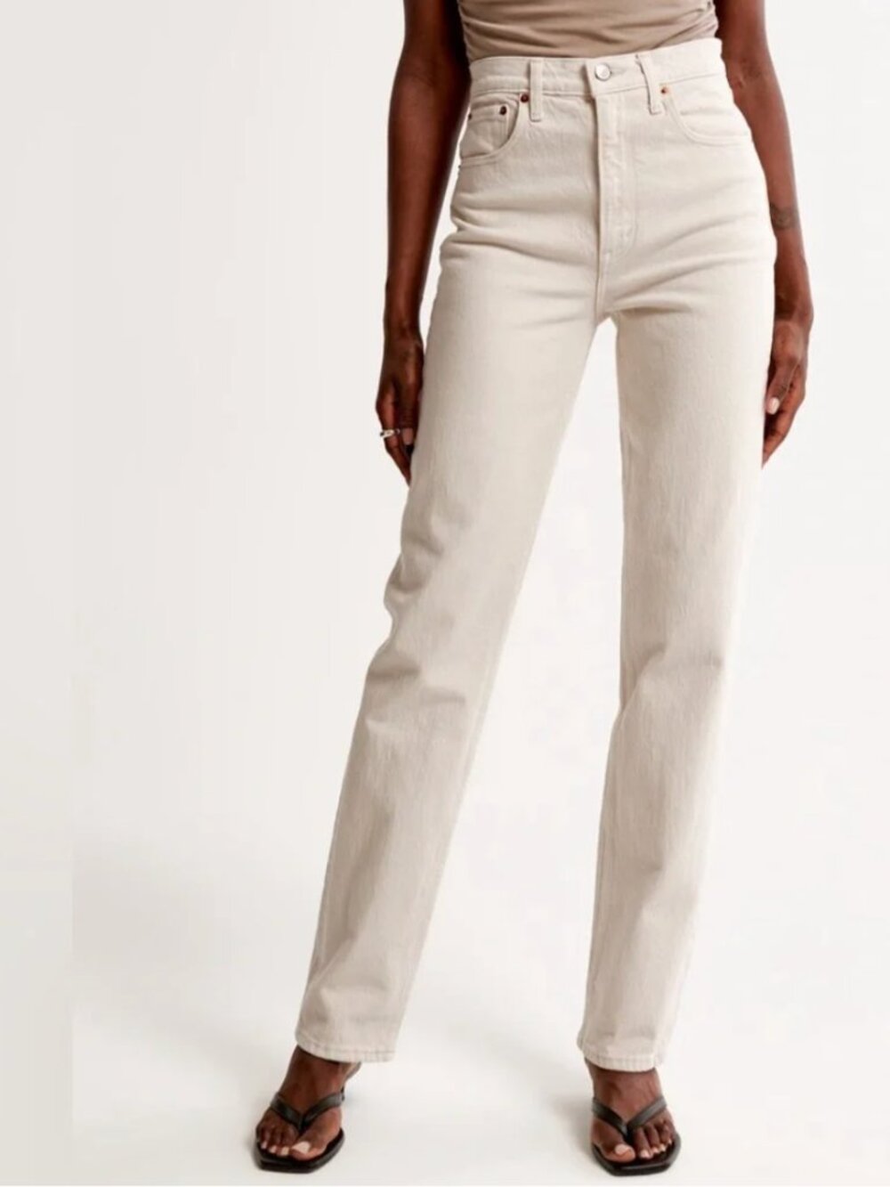 Abercrombie & Fitch The '90s Ultra High-Rise Straight Jeans
